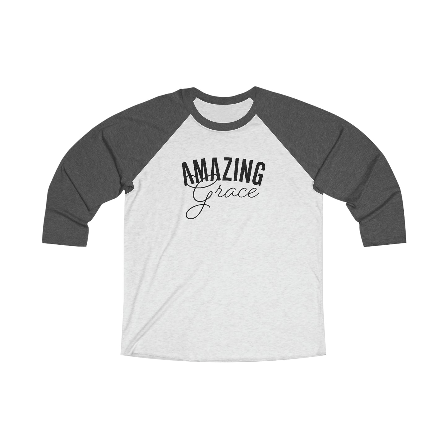 Amazing Grace Unisex Tri-Blend 3\4 Raglan Tee