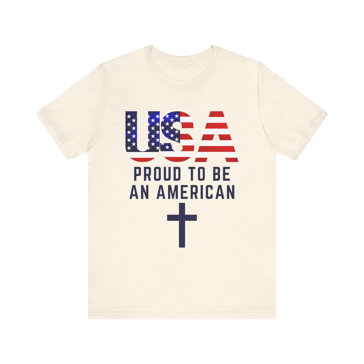 Proud to Be an American Unisex Jersey Short Sleeve Tee