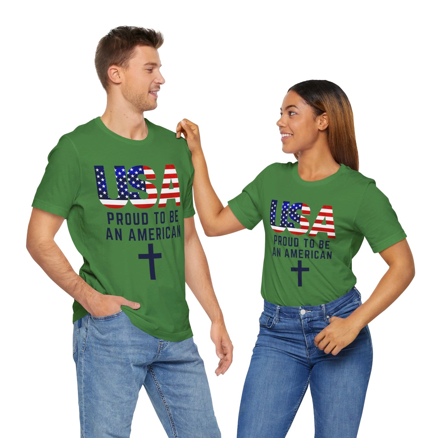 Proud to Be an American Unisex Jersey Short Sleeve Tee