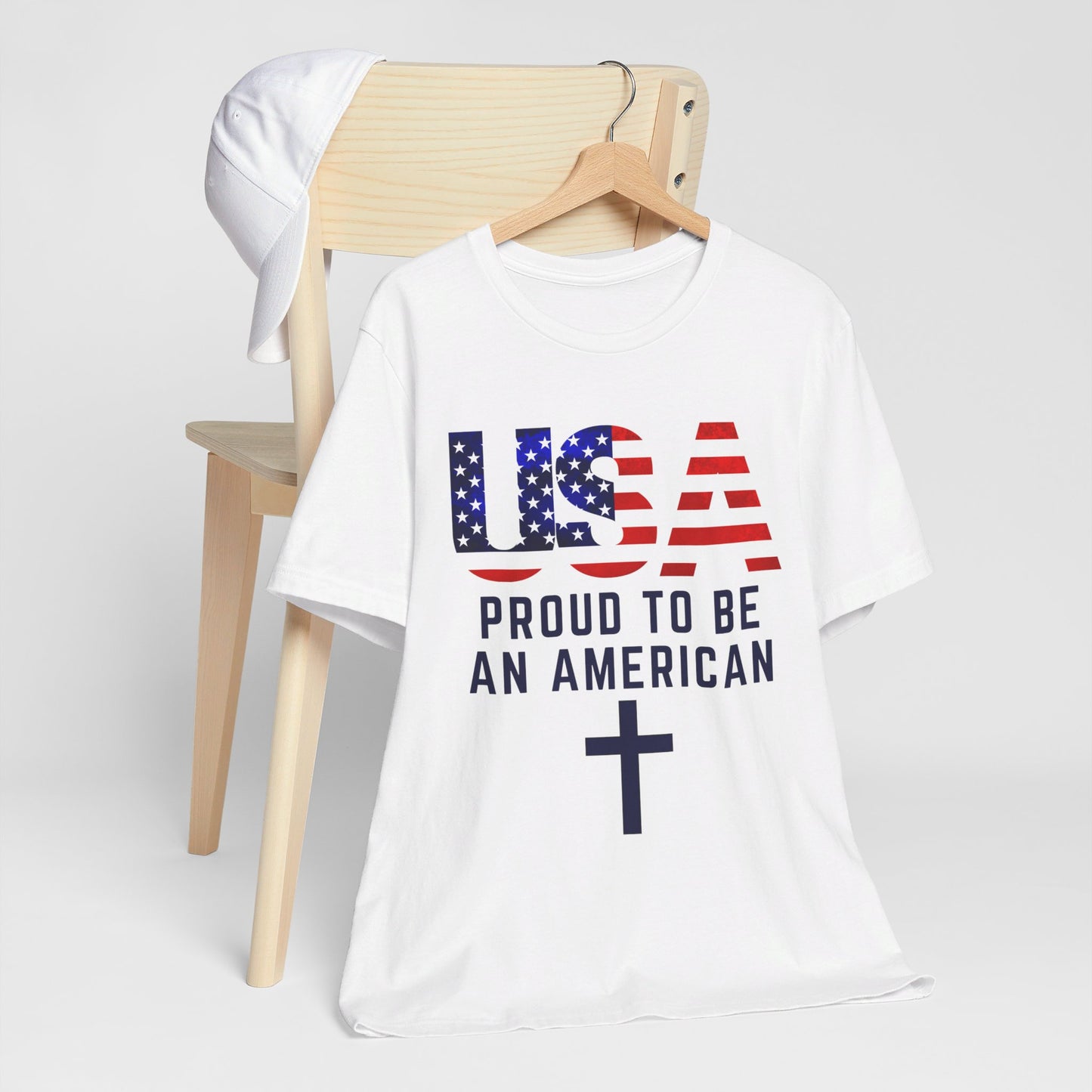 Proud to Be an American Unisex Jersey Short Sleeve Tee