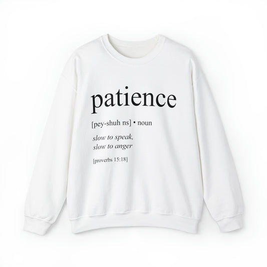 Patience Bible Definition Unisex Sweatshirt