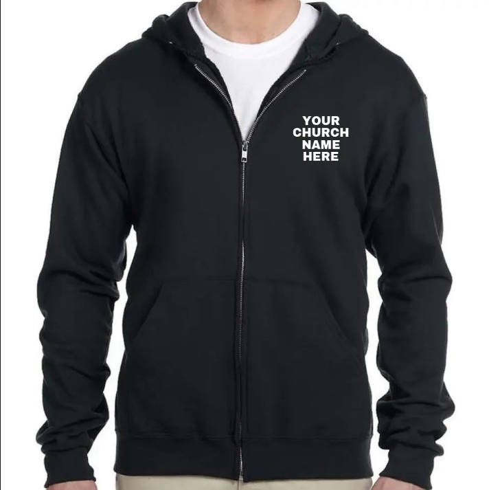 Personalized Church Full Zip Unisex Hoodie