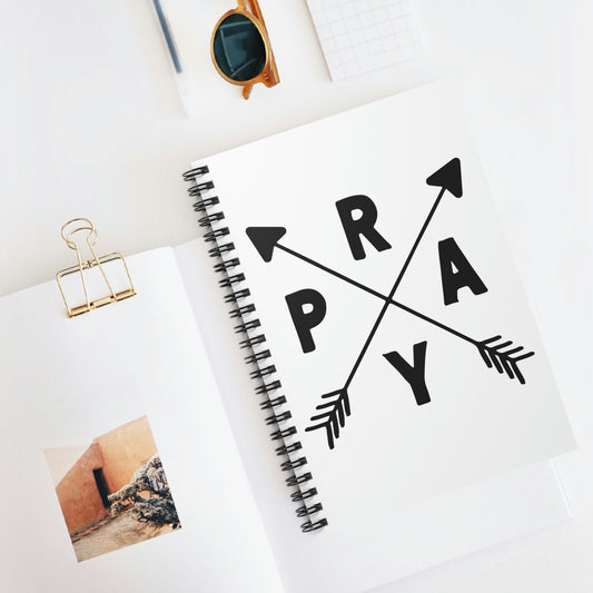 Pray Arrows Spiral Notebook - Ruled Line