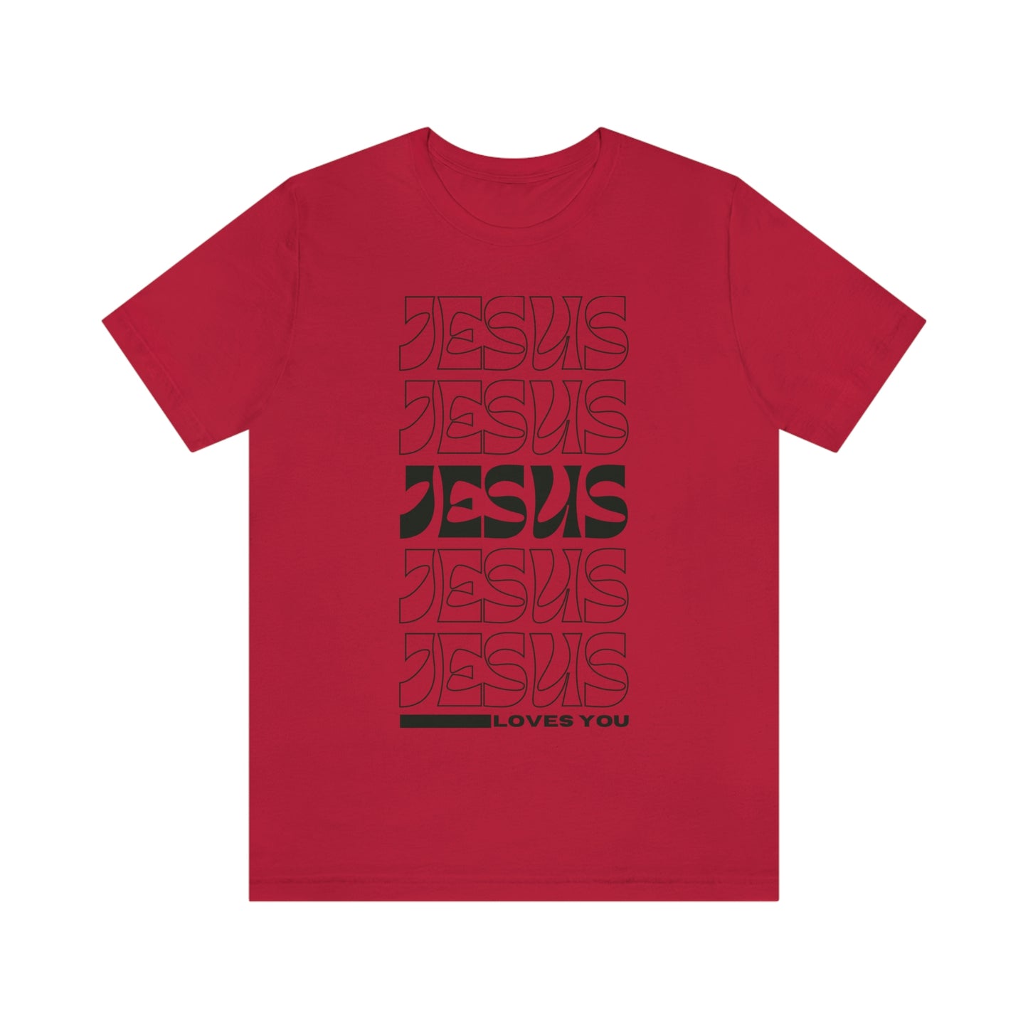 Jesus Loves You Unisex Jersey Short Sleeve Tee