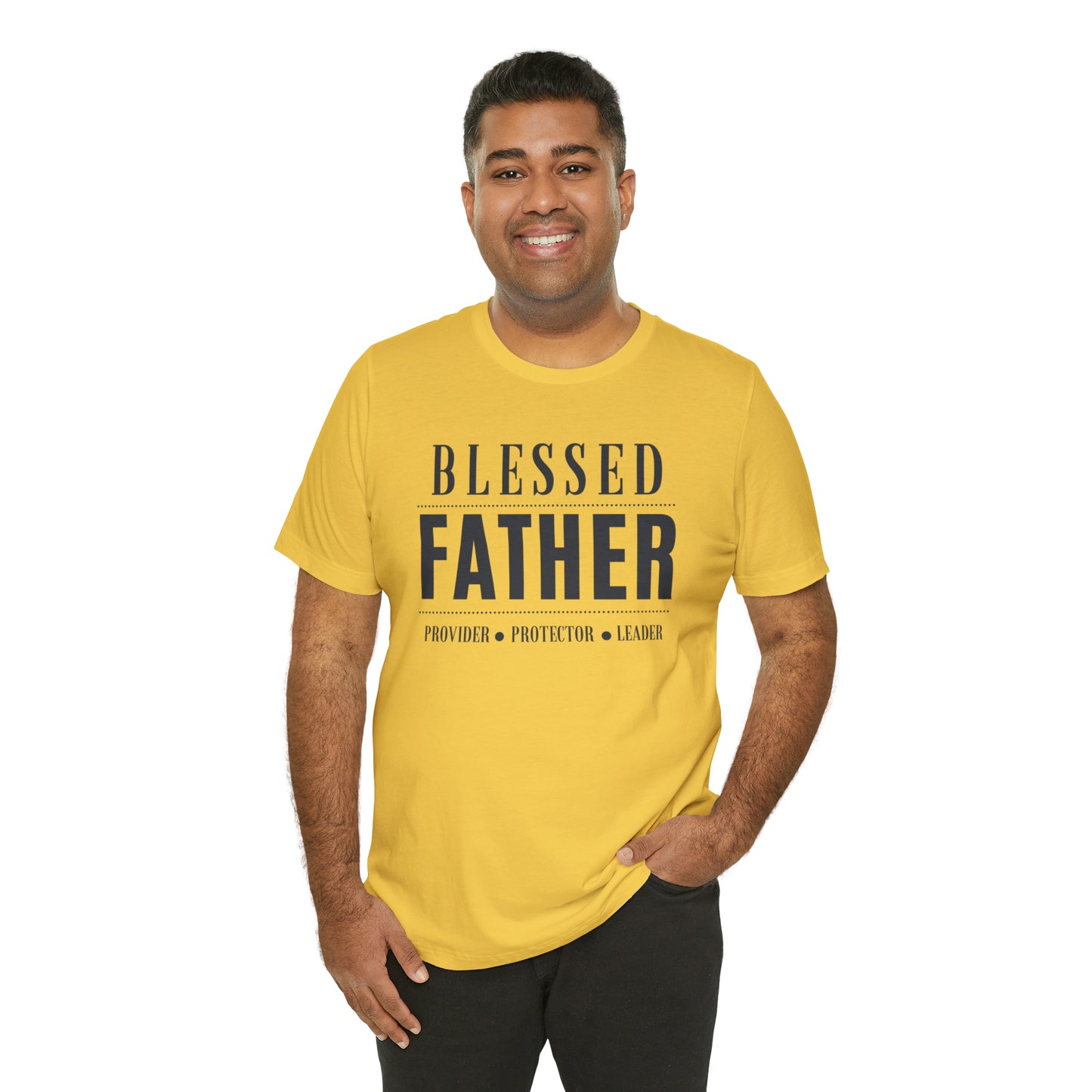 Blessed Father Protector Unisex Jersey Short Sleeve Tee