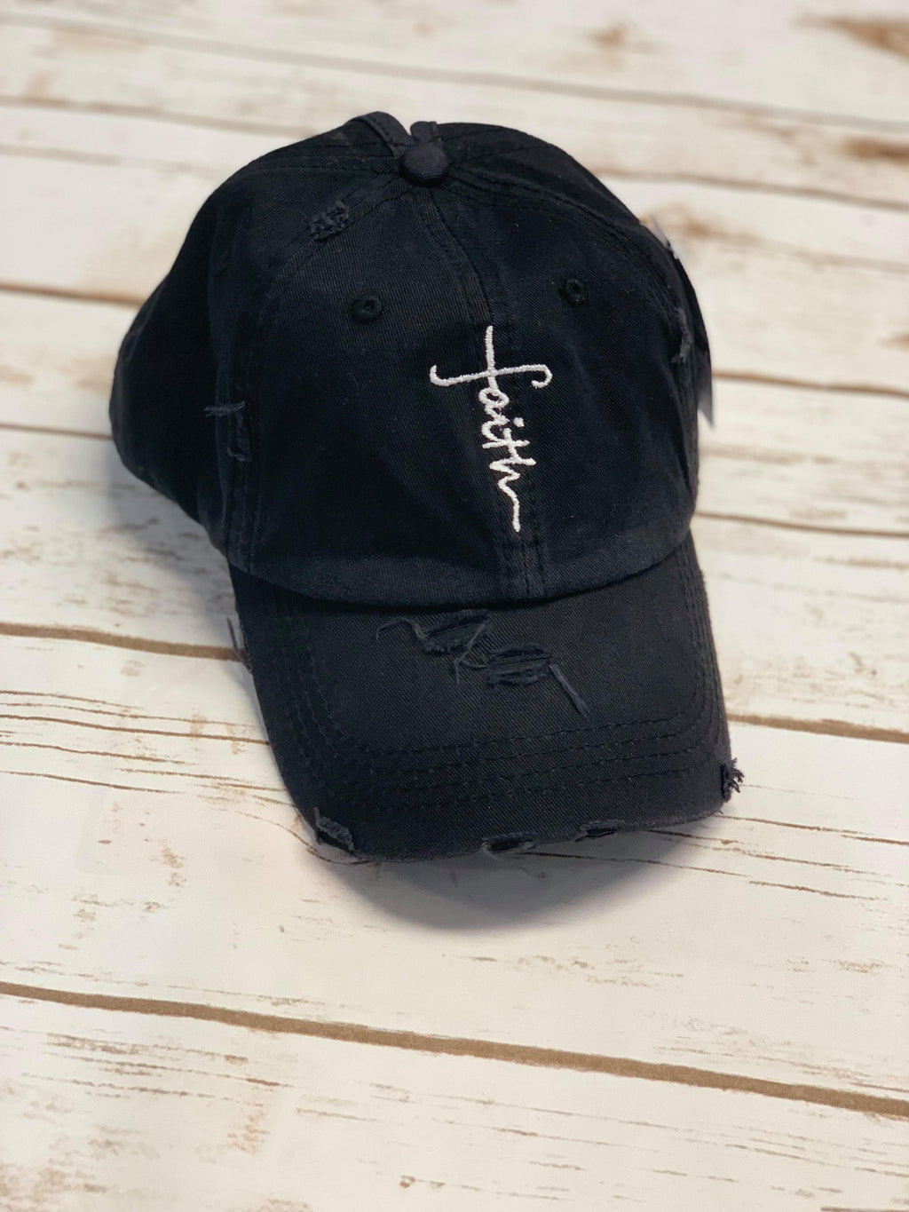 Cotton Vintage Faith Cross Hat