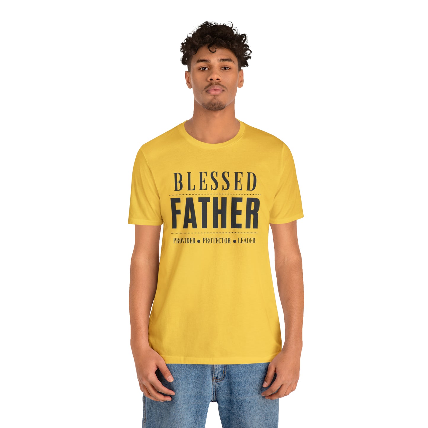 Blessed Father Protector Unisex Jersey Short Sleeve Tee