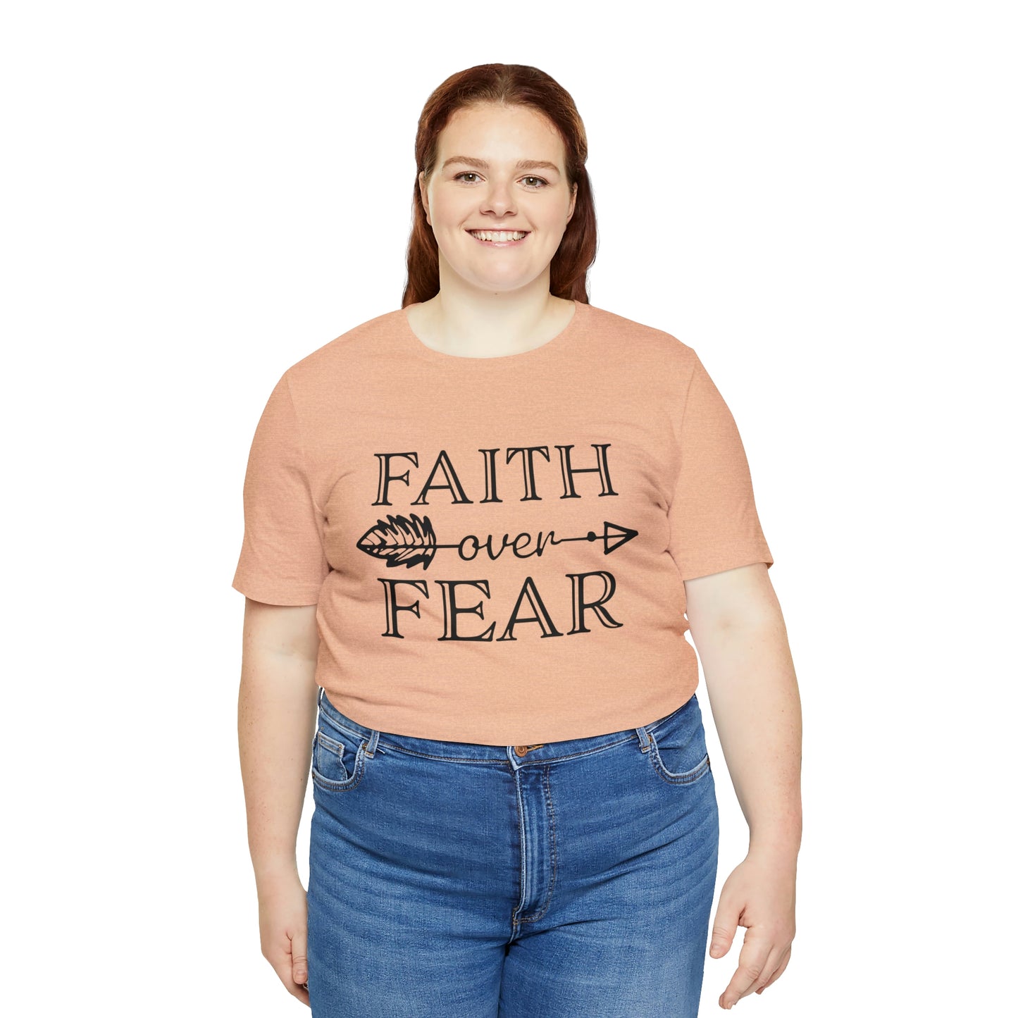 Faith Over Fear Unisex Jersey Short Sleeve Tee