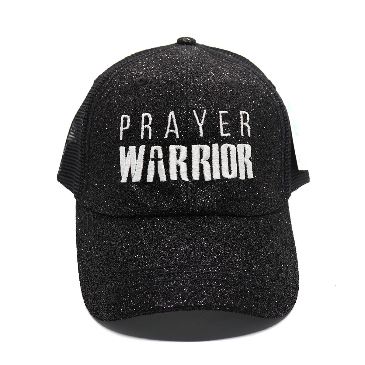 Prayer Warrior Glitter Ponytail Hat