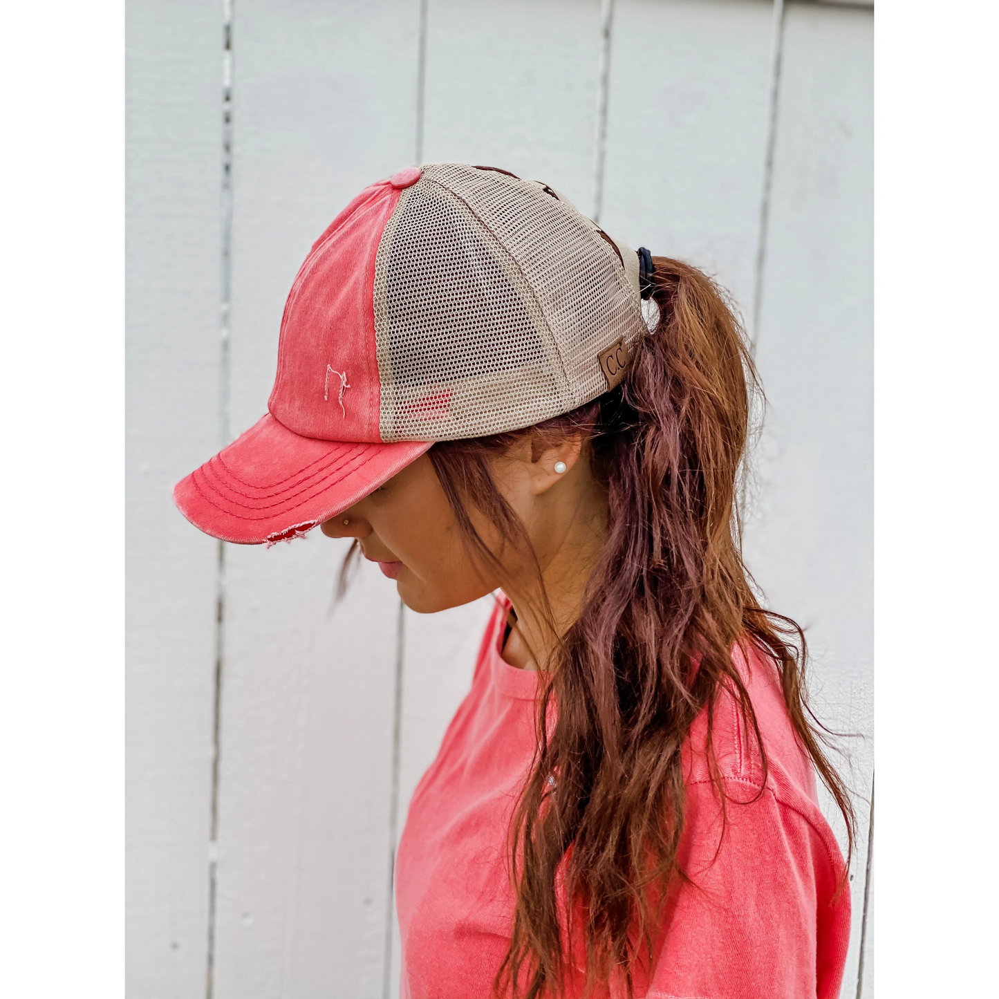 Mama Criss Cross Ponytail Hat