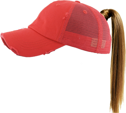 Blessed Mom Ponytail Hat