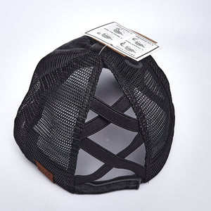 Pray Arrows Criss Cross Ponytail Hat