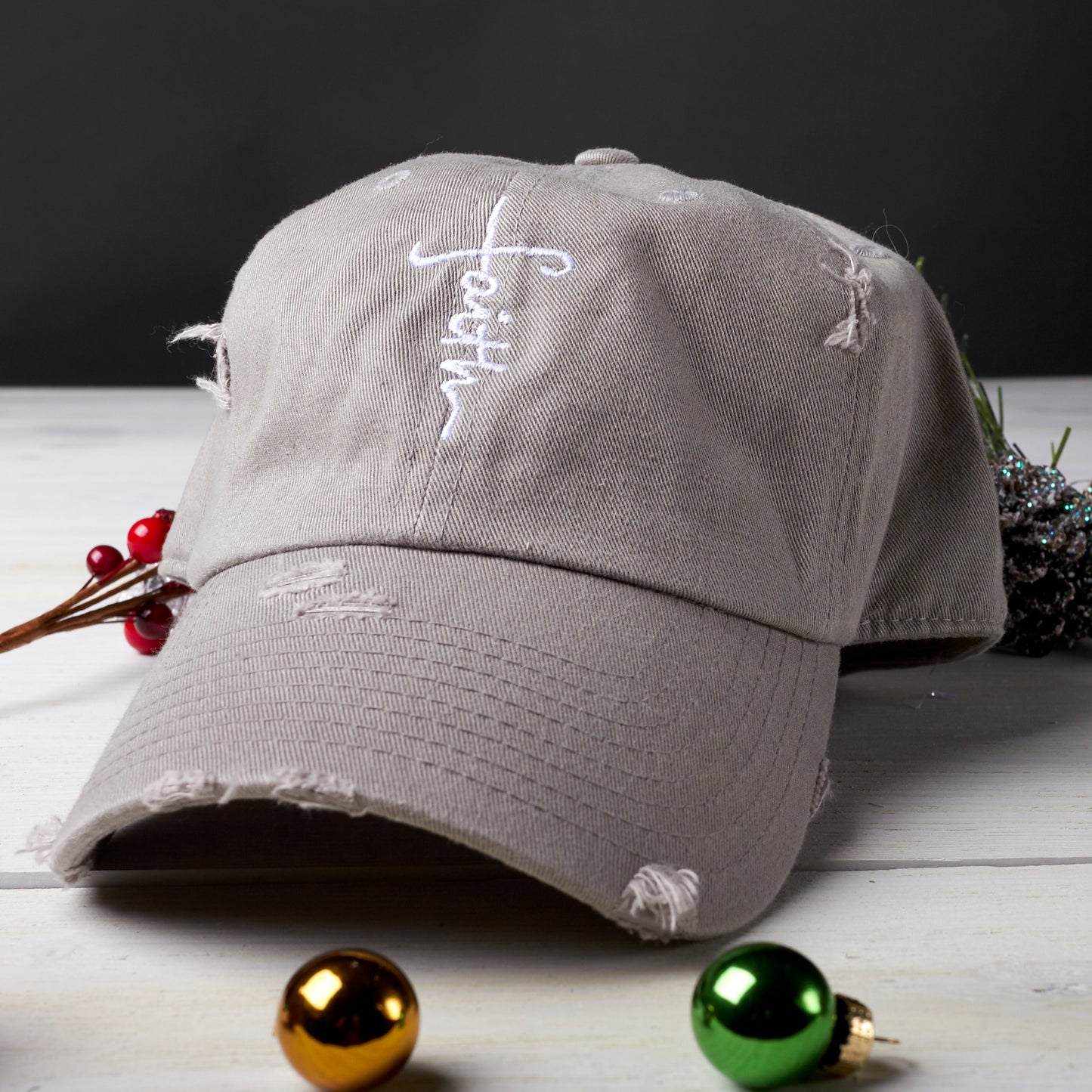 Cotton Vintage Faith Cross Hat