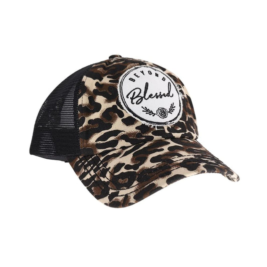 Beyond Blessed Patch High Pony Criss Cross Ball Cap