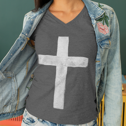 Distressed Cross T-shirt