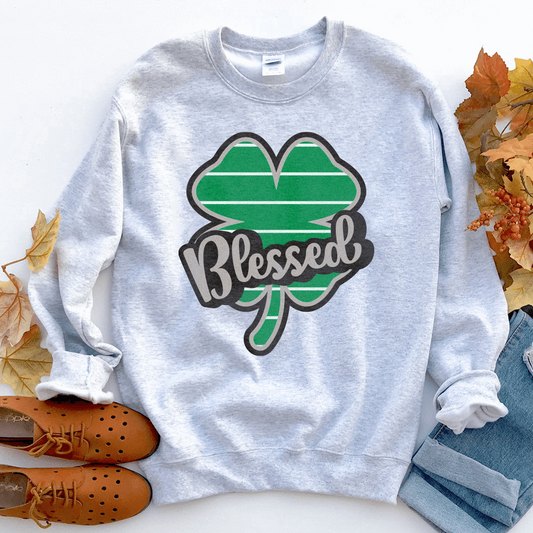 Blessed Four Leaf Clover Unisex Sweatshirt
