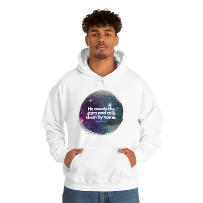 He Counts the Stars Unisex Heavy Blend™ Hooded Sweatshirt