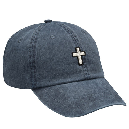 Cross Embroidered Baseball Cap