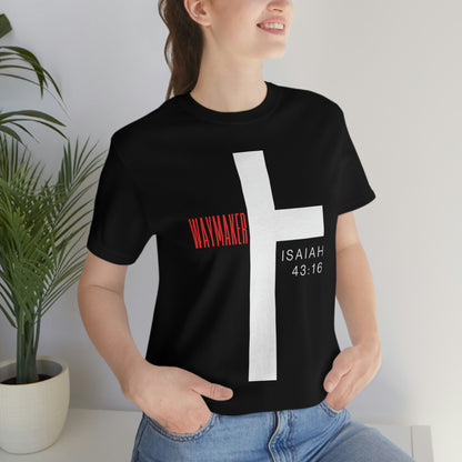 Isaiah 43:16 Unisex Jersey Short Sleeve Tee