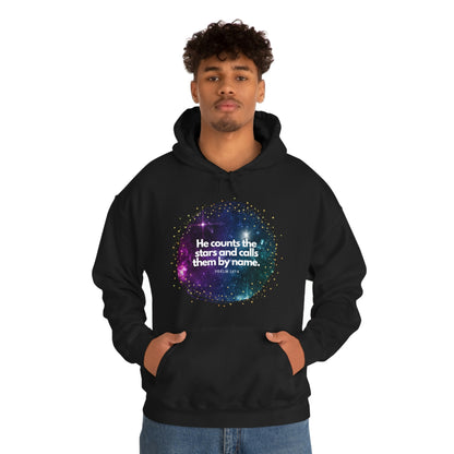 He Counts the Stars Unisex Heavy Blend™ Hooded Sweatshirt