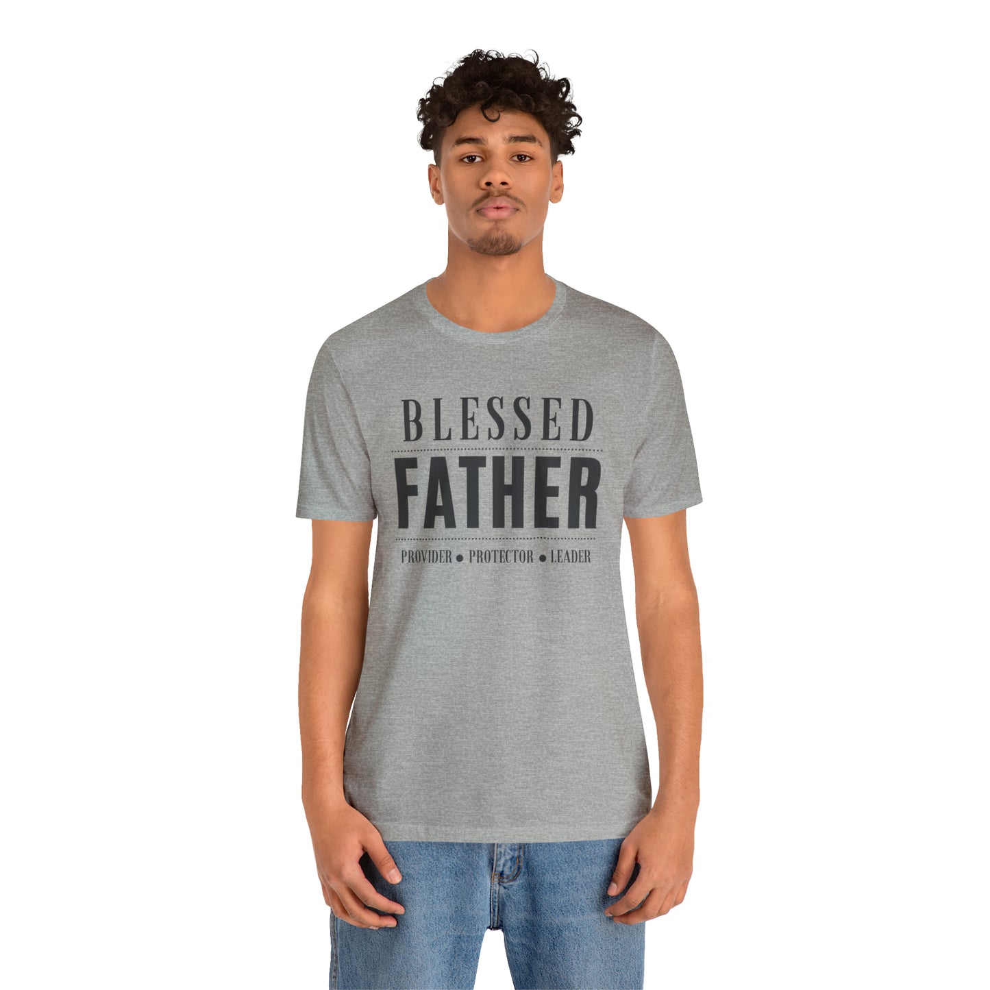 Blessed Father Protector Unisex Jersey Short Sleeve Tee