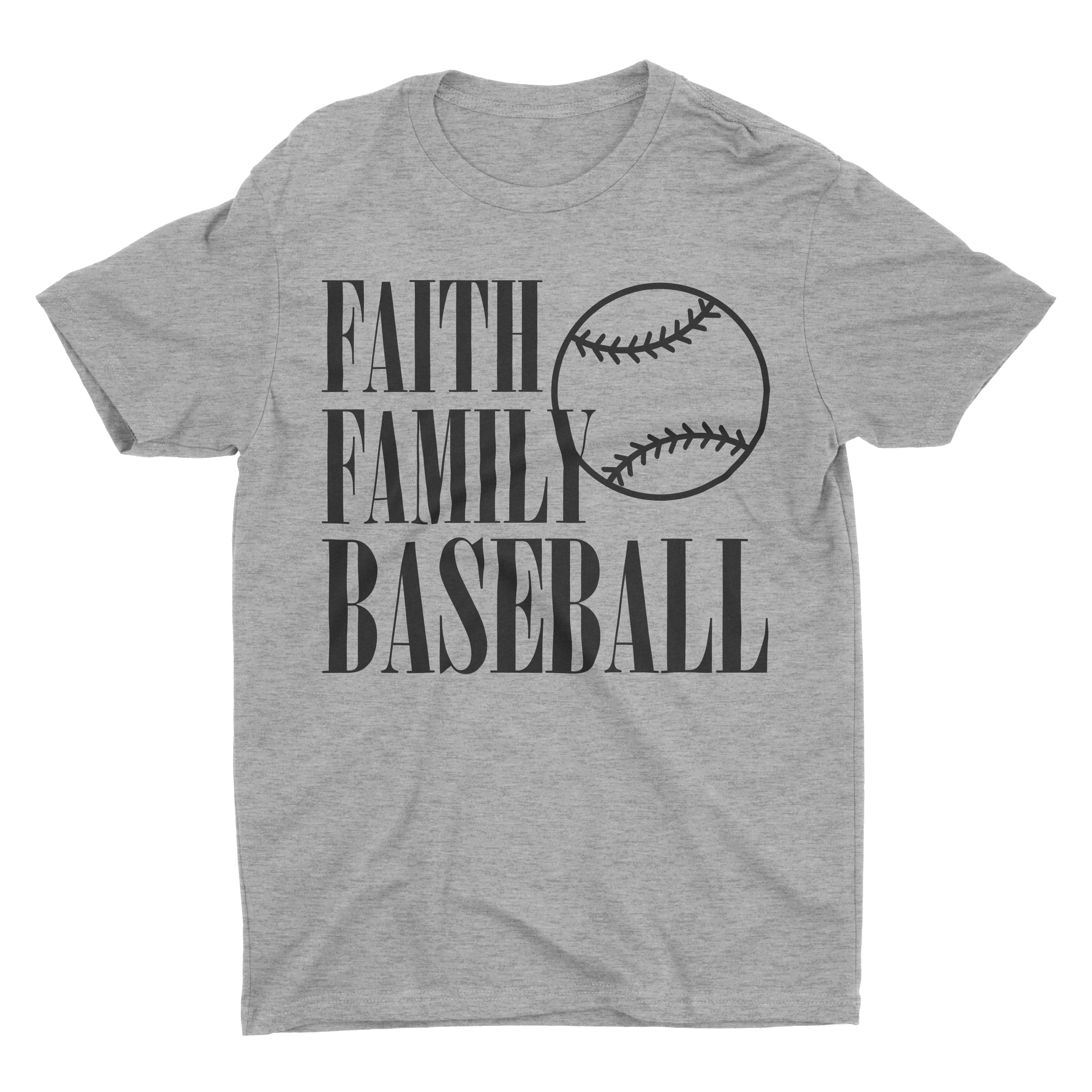Faith Family Baseball Unisex Tee
