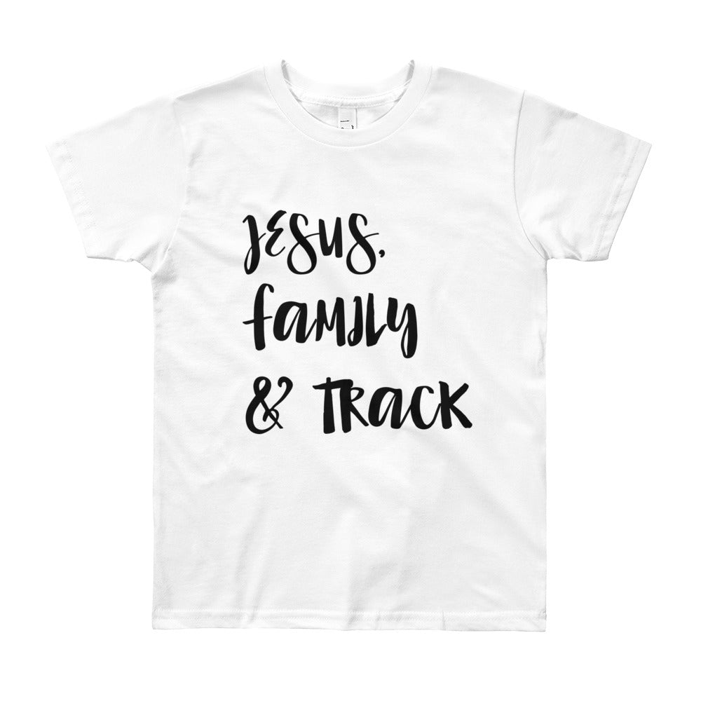 JESUS Family and Track Youth Short Sleeve T-Shirt