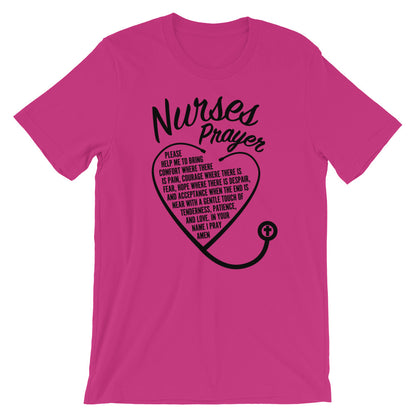 Nurses Prayer Stethoscope - Unisex T-Shirt