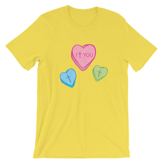 Love Candy Heart Unisex T-Shirt