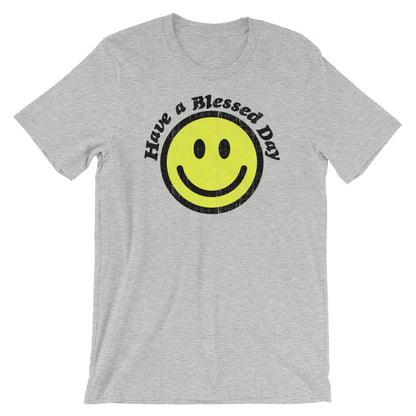 Blessed Day Unisex Short Sleeve Jersey T-Shirt with Tear Away Label