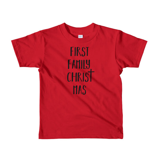 First Family Christmas kids t-shirt