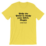 Happy Soul Unisex Short Sleeve Jersey T-Shirt with Tear Away Label