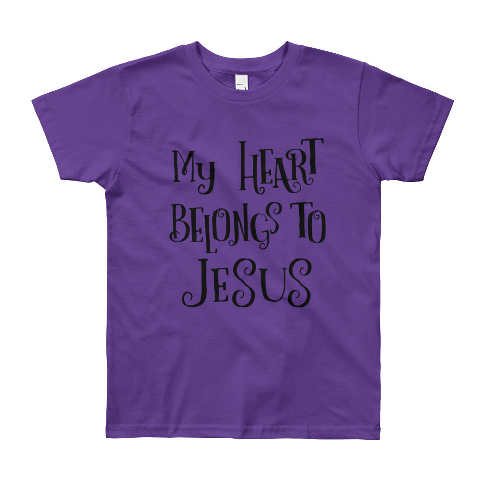 Heart Belongs to Jesus Youth Short Sleeve T-Shirt