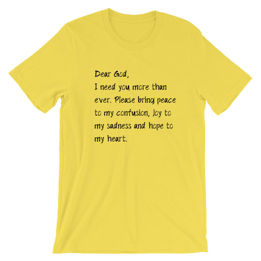 Dear God Unisex T-Shirt