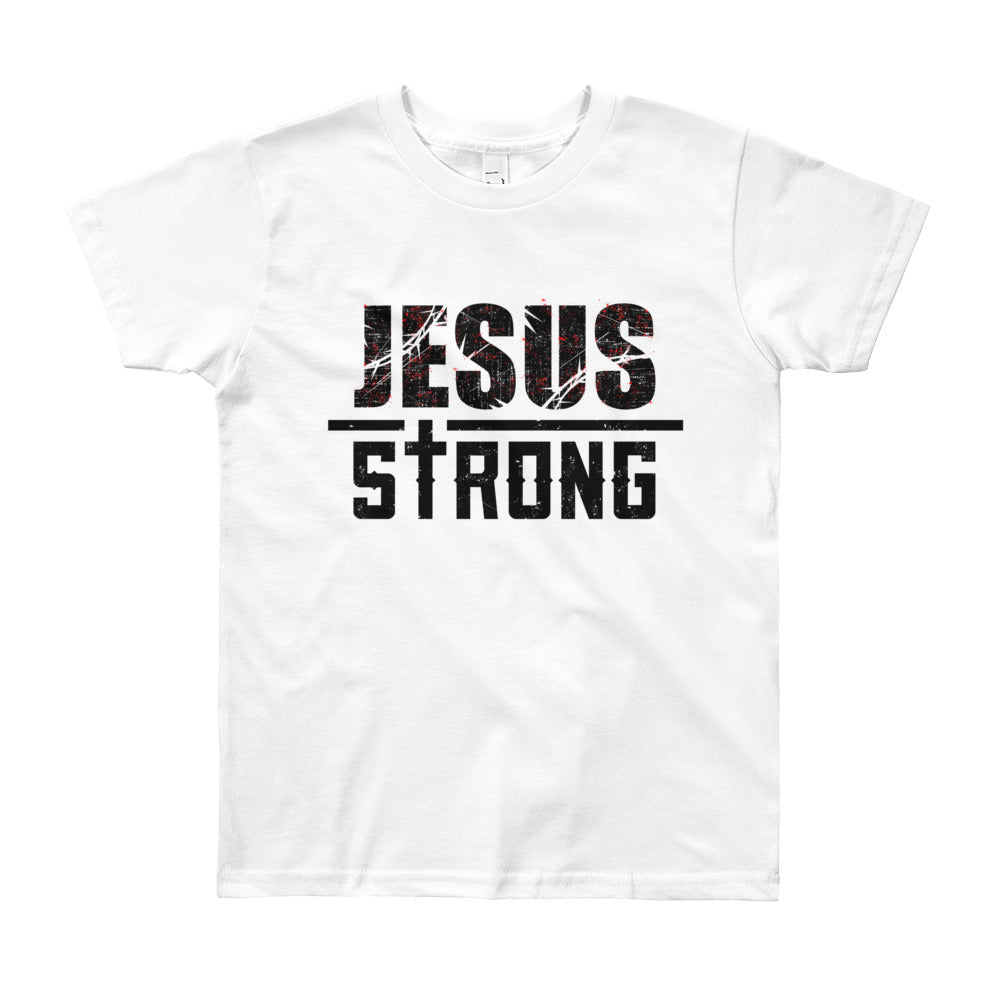 Jesus Strong Youth Short Sleeve T-Shirt
