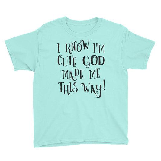 GOD made ME Youth Short Sleeve T-Shirt