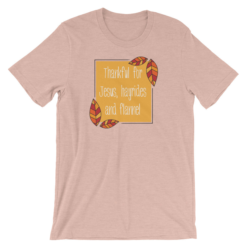 Jesus, Hayrides and Flannel Unisex T-Shirt