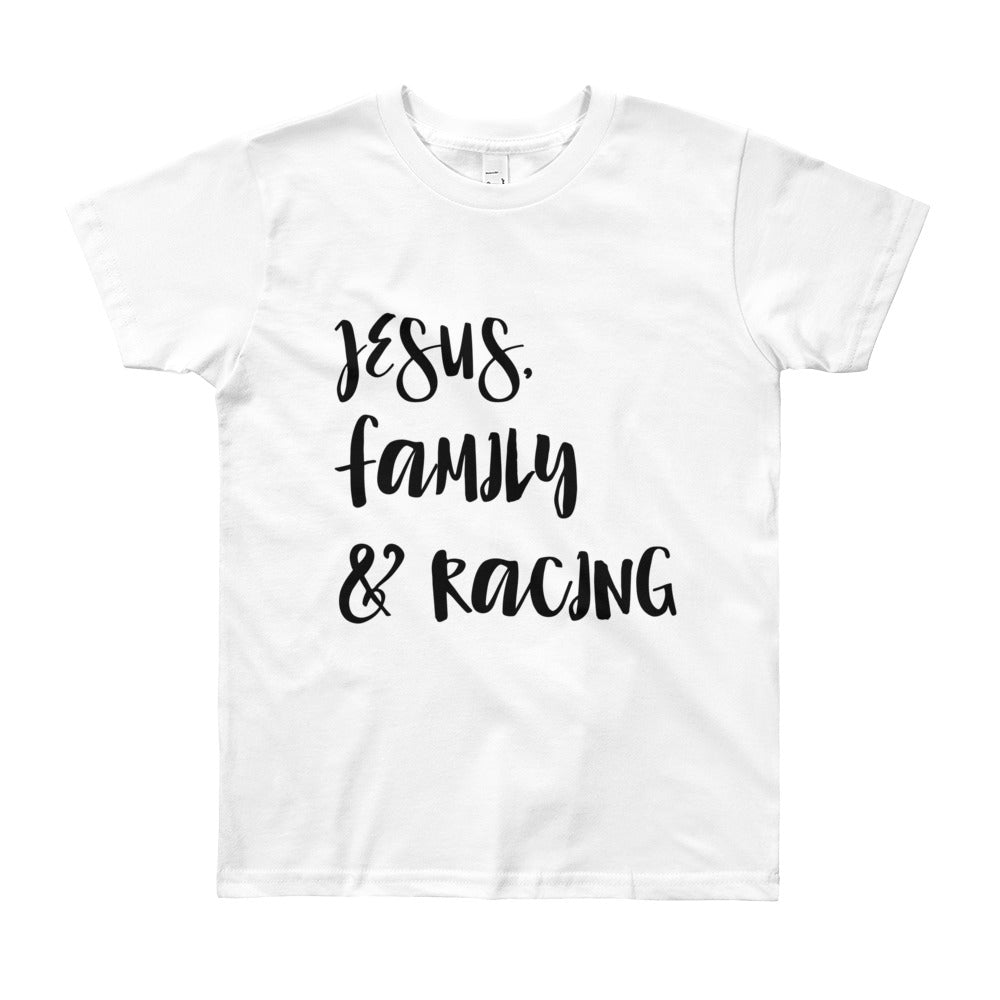 JESUS Family and Racing Youth Short Sleeve T-Shirt