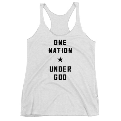 One Nation Under God Women's Racerback Tank