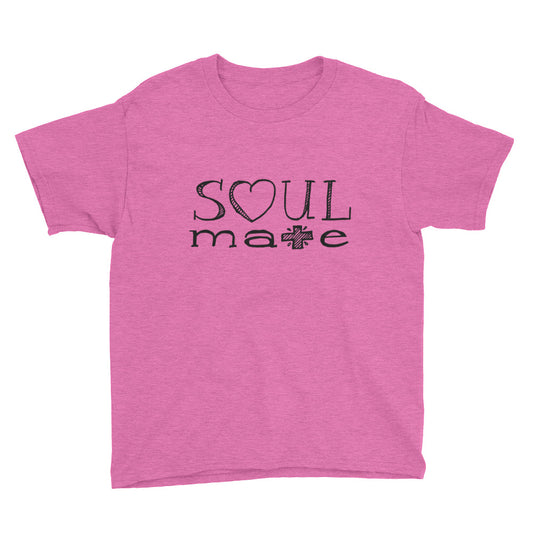 Love Soul Mate Hand Drawn Youth Short Sleeve T-Shirt