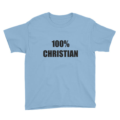 100% Christian Youth Lightweight Fashion T-Shirt