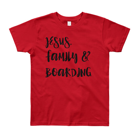 JESUS Family and Boarding Youth Short Sleeve T-Shirt