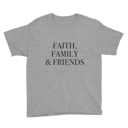 Faith Family and Friends Youth Short Sleeve T-Shirt