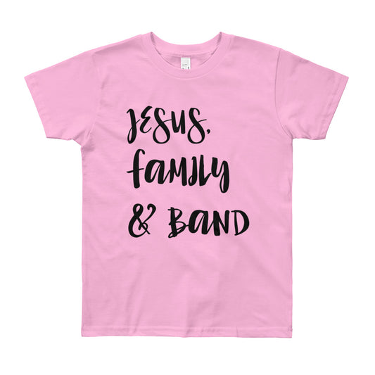 JESUS Family and Band Youth Short Sleeve T-Shirt