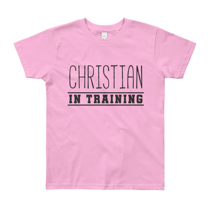 Christian in Training Youth Short Sleeve T-Shirt