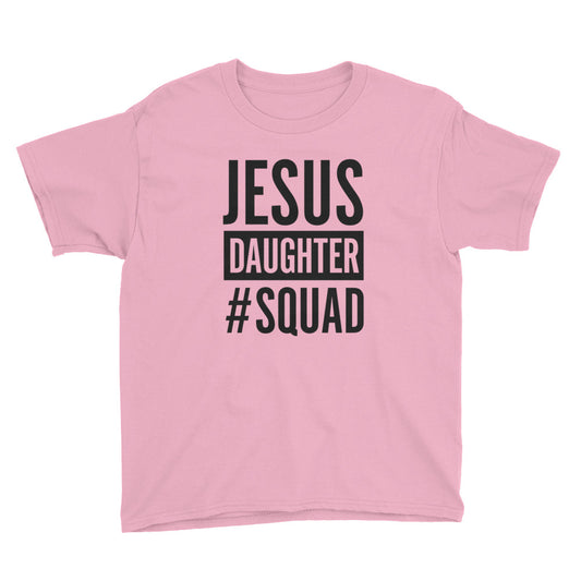 Jesus Daughter #Squad Youth Short Sleeve T-Shirt