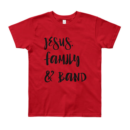 JESUS Family and Band Youth Short Sleeve T-Shirt