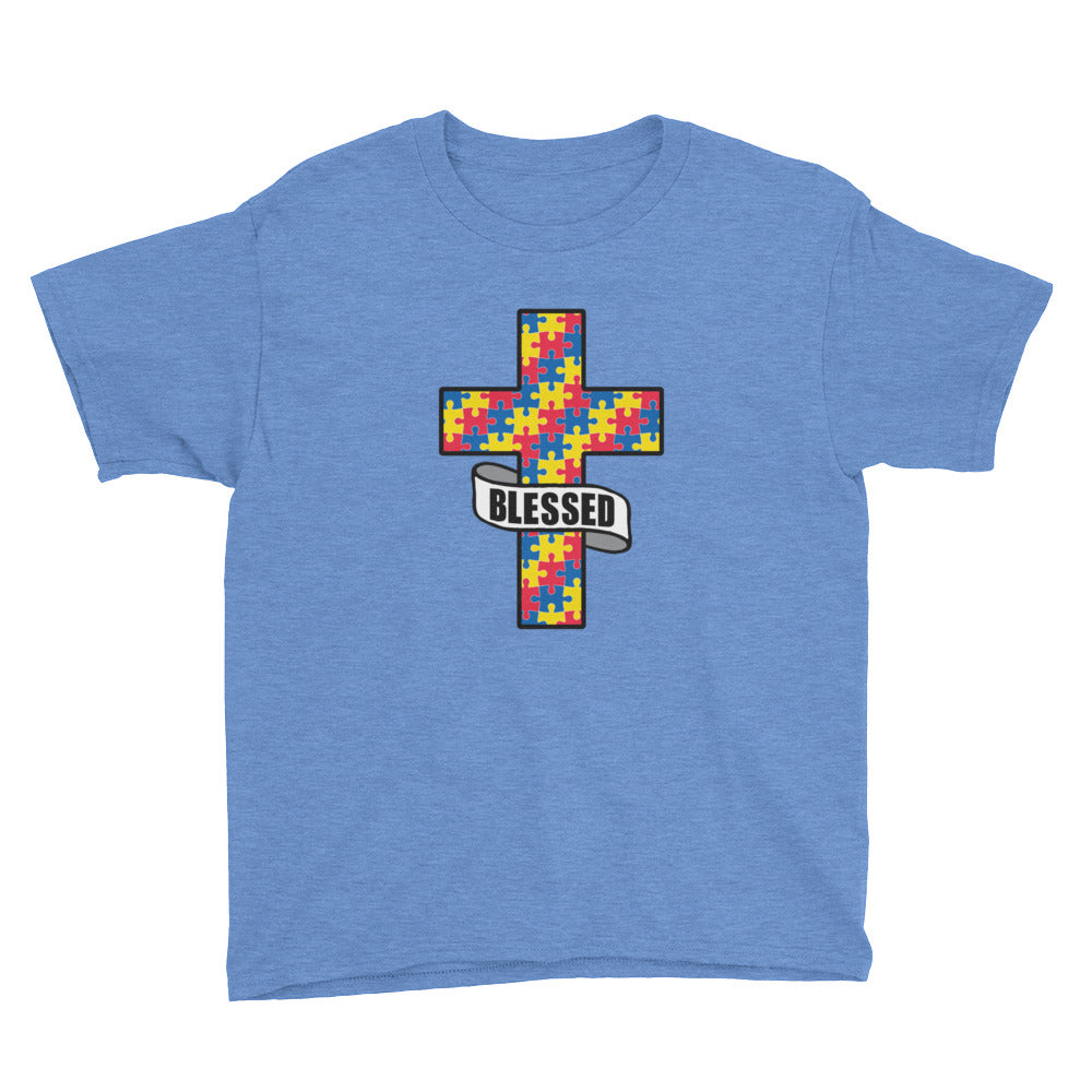 Blessed Autism - Youth Short Sleeve T-Shirt