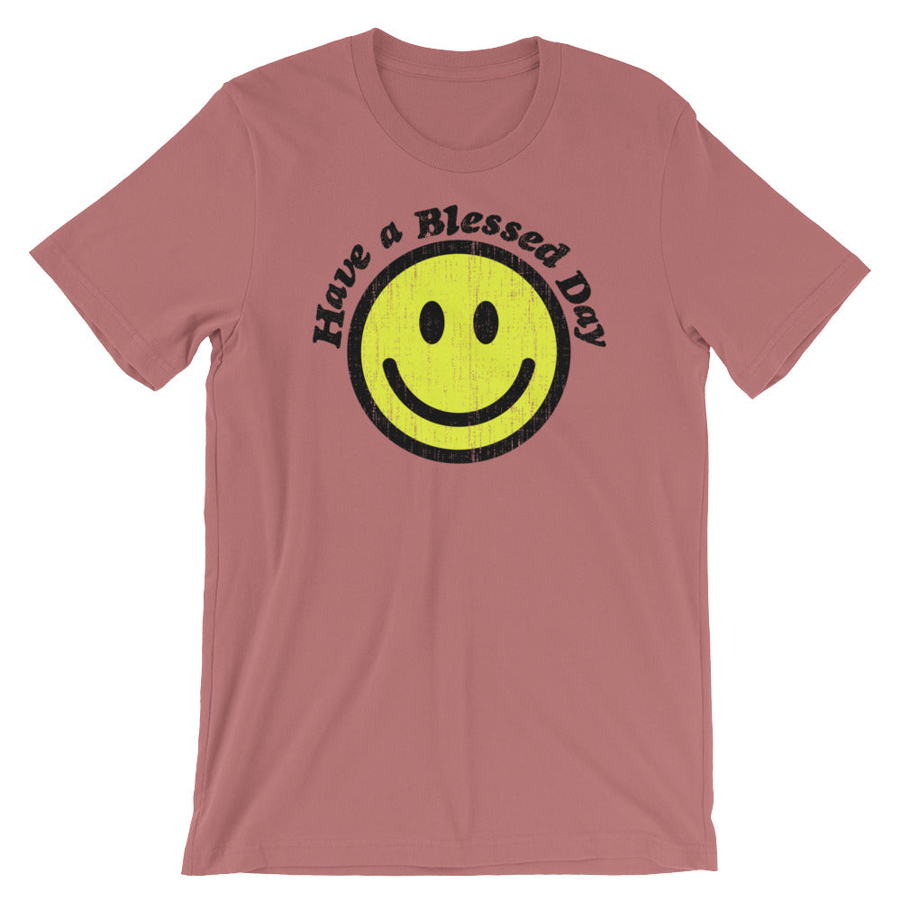 Blessed Day Unisex Short Sleeve Jersey T-Shirt with Tear Away Label