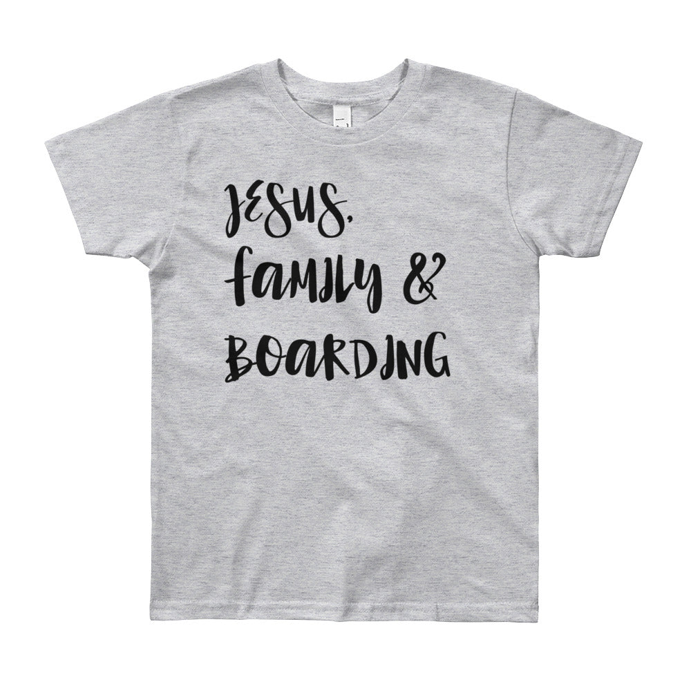 JESUS Family and Boarding Youth Short Sleeve T-Shirt